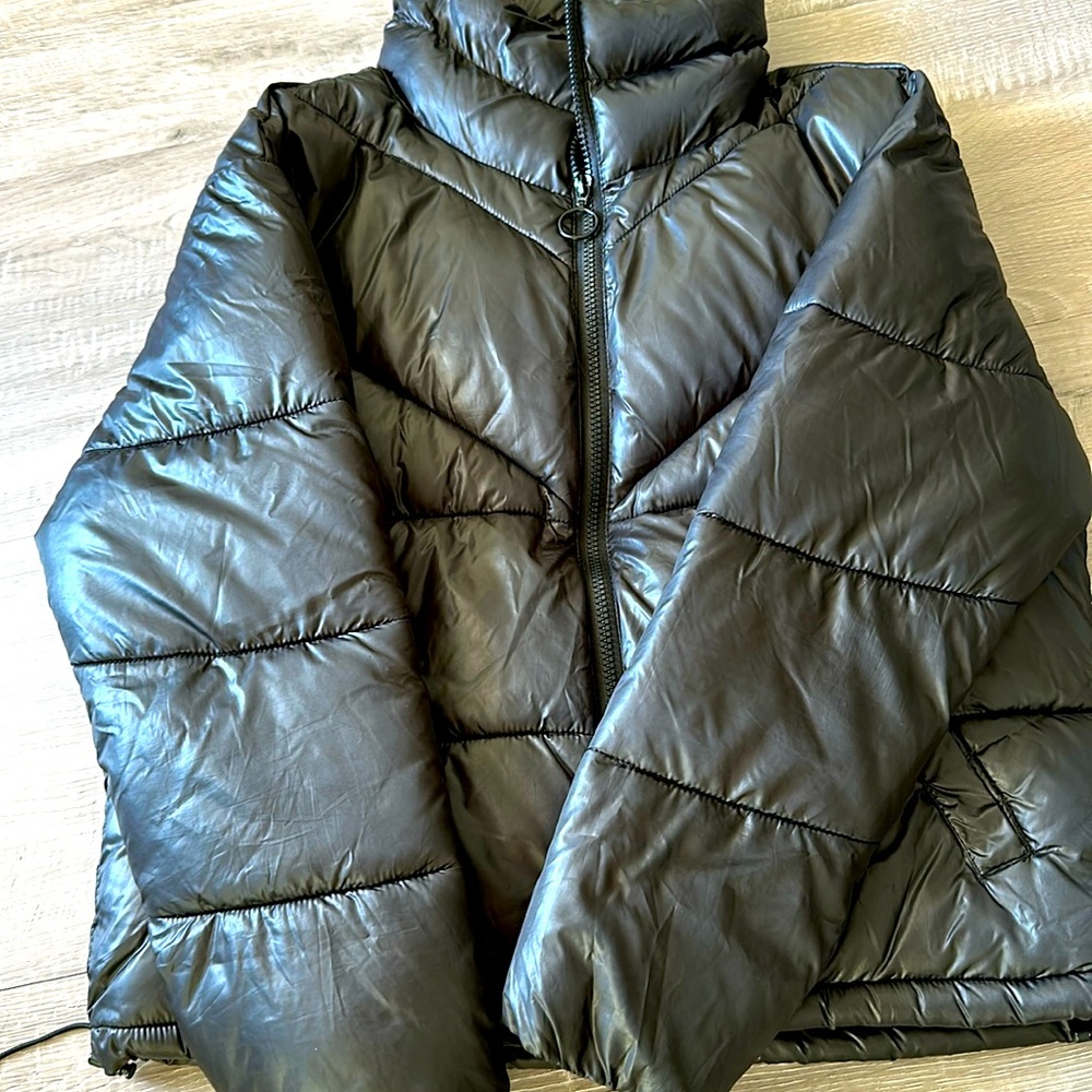 Dark Brown Bomber Jacket - image 1